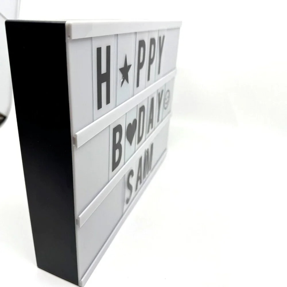 Cinema Light Box Message Board with Letters, A4 12